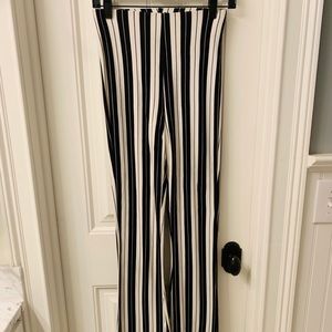 Striped Flared Trousers